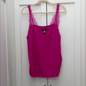 Express Fuchsia Lace Strap Cami